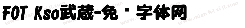 FOT Kso武蔵字体转换
